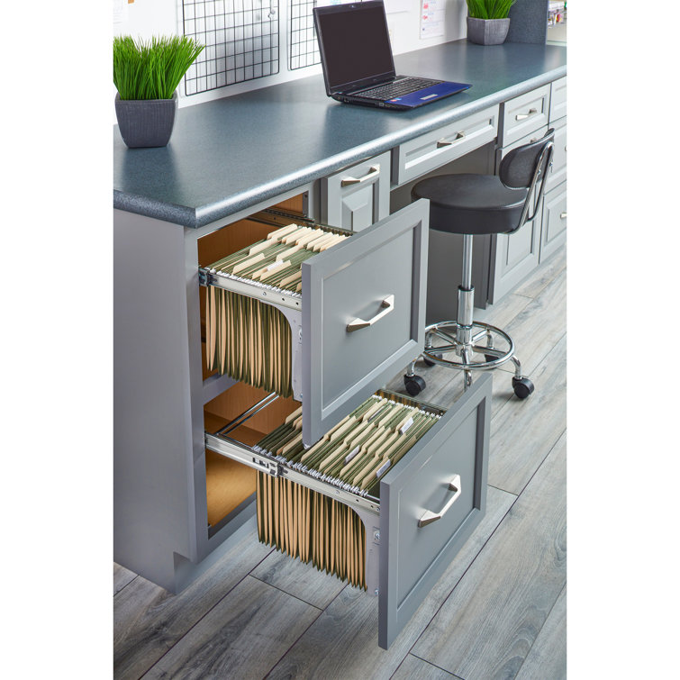 RevAShelf 15" Base File Drawer Organizer System, Chrome